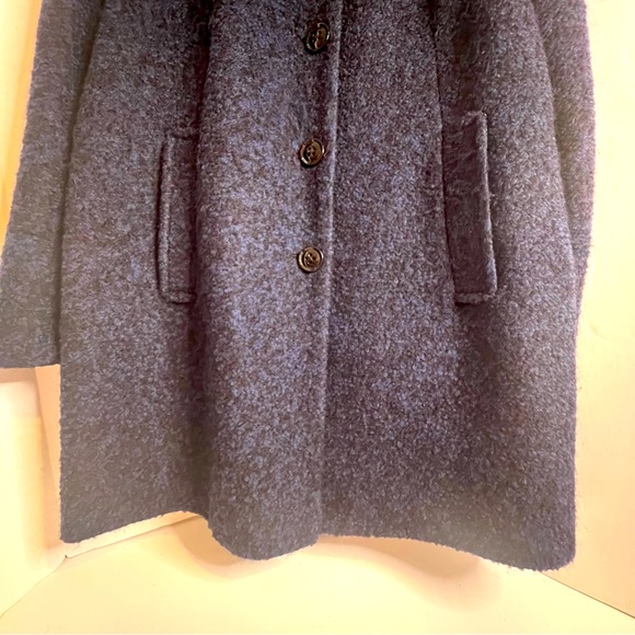 Anne Klein Women’s Wool/Polyester Blend Coat, Size XL, Cobalt Blue/Black. - Picture 8 of 13